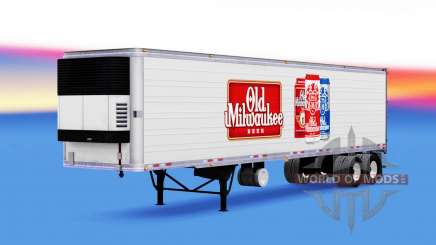 Haut Alte Milwaukee auf dem Anhänger für American Truck Simulator