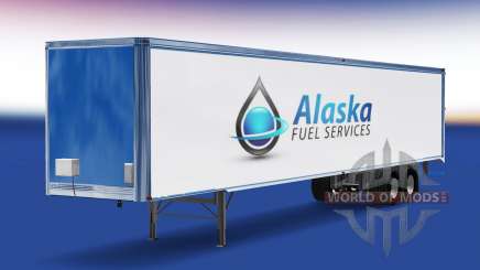 La peau de l'Alaska Services de Carburant sur la remorque pour American Truck Simulator