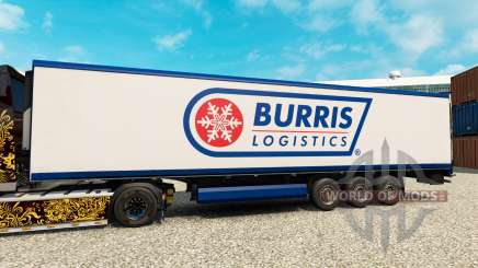 La peau Burris Logistique pour les semi-frigorifique pour Euro Truck Simulator 2