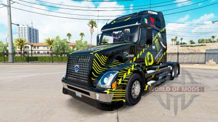 Skin Monster Energy für Volvo-LKW-VNL 670 für American Truck Simulator