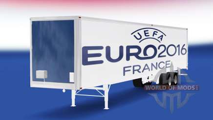 La peau de l'Euro 2016 v2.0 sur la semi-remorque pour American Truck Simulator