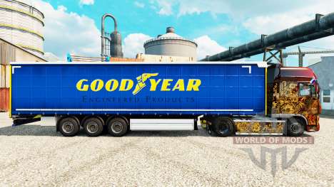 La peau Bonne Année pour les remorques pour Euro Truck Simulator 2