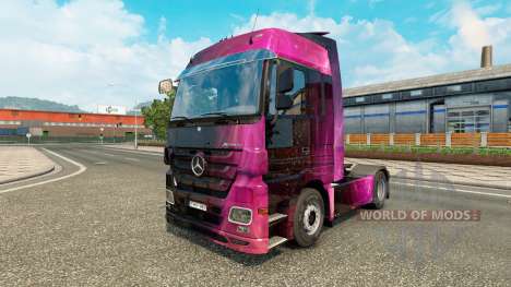 La peau Weltall sur le tracteur Mercedes-Benz pour Euro Truck Simulator 2