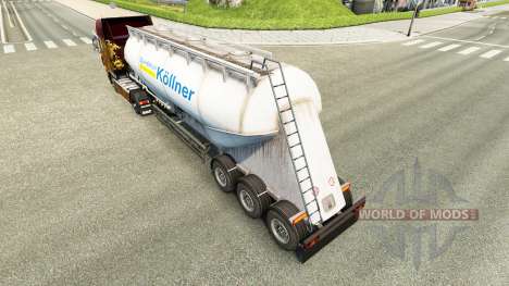Haut Spedition Kollner Zement semi-trailer für Euro Truck Simulator 2