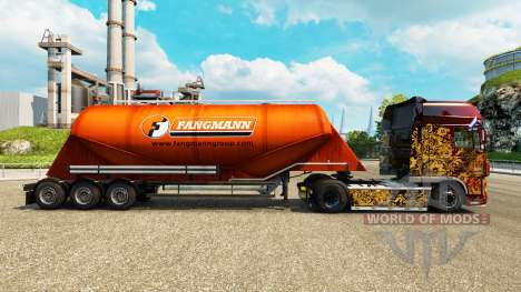 La peau Fangmann ciment semi-remorque pour Euro Truck Simulator 2