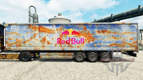 Red Bull de la peau pour les remorques pour Euro Truck Simulator 2