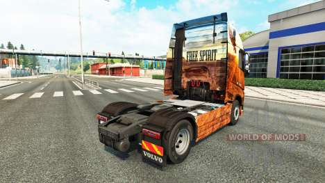Free spirit skin für Volvo-LKW für Euro Truck Simulator 2