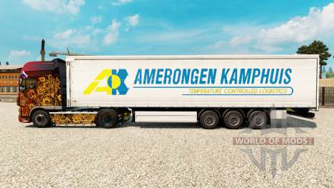 La peau Amerongen Kamphuis sur un rideau semi-re pour Euro Truck Simulator 2