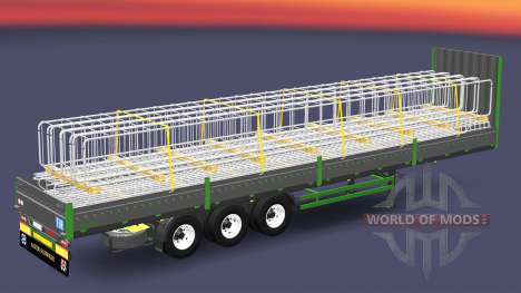 Semi-remorque plateau Kogel pour Euro Truck Simulator 2