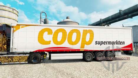 La peau Coop sur les remorques pour Euro Truck Simulator 2