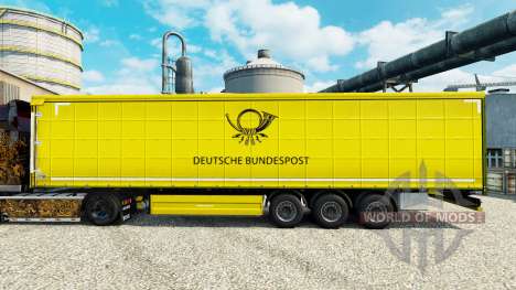 La peau de la Deutsche Bundespost pour les remor pour Euro Truck Simulator 2