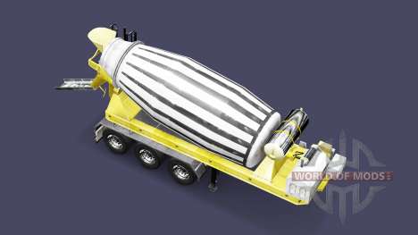 Semi-remorque bétonnière pour Euro Truck Simulator 2