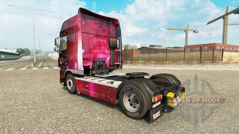 La peau Weltall sur tracteur DAF pour Euro Truck Simulator 2