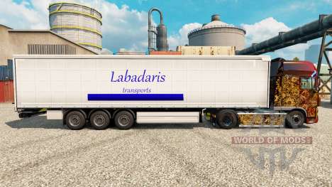 La peau Labadaris Transports sur remorque pour Euro Truck Simulator 2