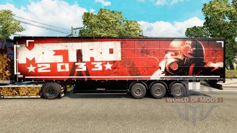 La peau Metro 2033 sur semi pour Euro Truck Simulator 2
