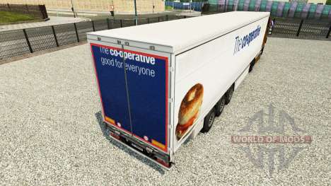 Haut Die co-operative food auf einen Vorhang sem für Euro Truck Simulator 2