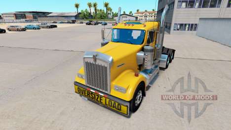 Pare-chocs Oversize Load pour le Kenworth W900 pour American Truck Simulator
