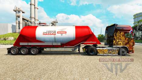 Haut Nara Zement semi-trailer für Euro Truck Simulator 2