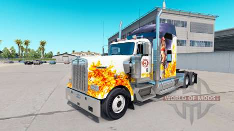 La peau du sapeur-Pompier sur le camion Kenworth pour American Truck Simulator