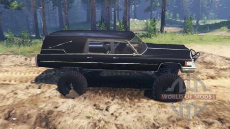 Cadillac Hearse 1975 [monster] pour Spin Tires