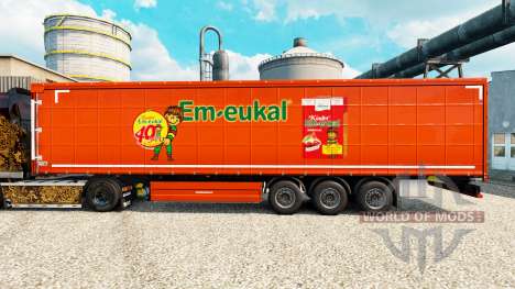 La peau Kinder Em-eukal sur semi pour Euro Truck Simulator 2