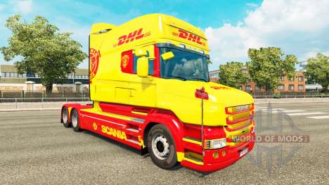 La peau DHL pour Scania T camion pour Euro Truck Simulator 2