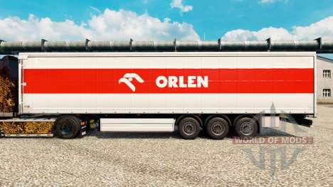 La peau Orlen pour les remorques pour Euro Truck Simulator 2