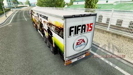 La peau FIFA15 v1.1 pour les remorques pour Euro Truck Simulator 2