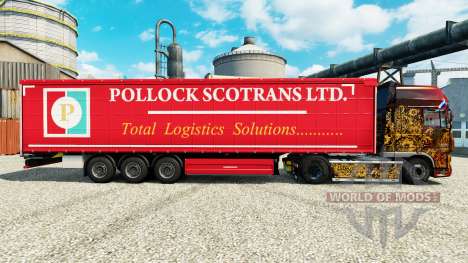 La Peau Pollock Scotrans Ltd. sur semi pour Euro Truck Simulator 2