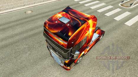 Fire Effect skin für Scania-LKW für Euro Truck Simulator 2