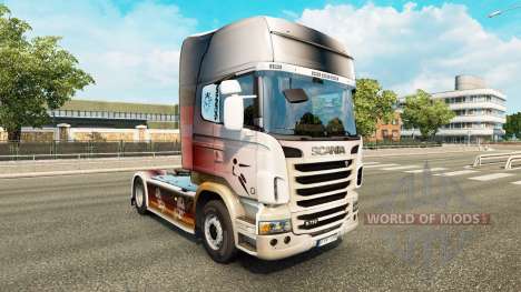 Haut-WM 2014 auf Zugmaschine Scania für Euro Truck Simulator 2