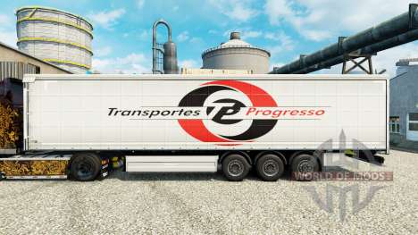 Haut Transportes Progresso auf semi für Euro Truck Simulator 2