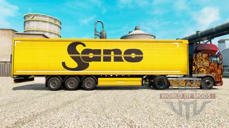 La peau Sano pour les remorques pour Euro Truck Simulator 2
