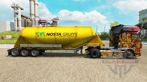 La peau Nosta Gruppe, le ciment de la semi-remor pour Euro Truck Simulator 2