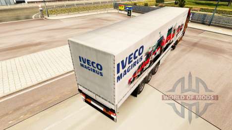 La peau Iveco Magirus pour les remorques pour Euro Truck Simulator 2