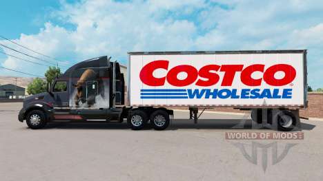 Haut Costco Wholesale auf einem kleinen Anhänger für American Truck Simulator