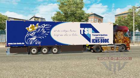 Semitrailer refrigerator Schmitz Jens Bode pour Euro Truck Simulator 2