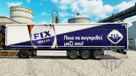 La peau Fixer Hellas sur semi pour Euro Truck Simulator 2