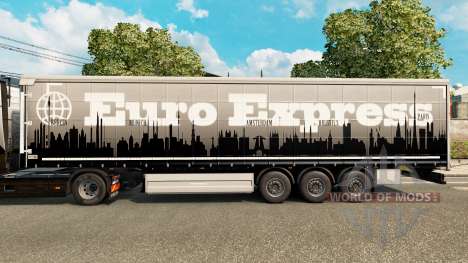 Euro Express de la peau pour les remorques pour Euro Truck Simulator 2