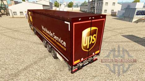 Haut UPS für Anhänger für Euro Truck Simulator 2
