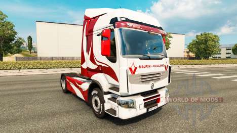La peau Métallique pour tracteur Renault pour Euro Truck Simulator 2