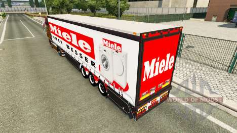 Rideau semi-remorque de marque Miele pour Euro Truck Simulator 2