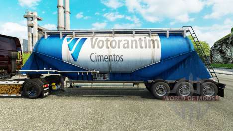 Skin Votorantim cement semi-trailer pour Euro Truck Simulator 2
