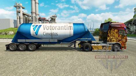 Skin Votorantim cement semi-trailer pour Euro Truck Simulator 2
