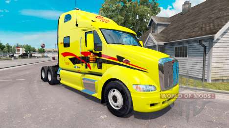 La peau Decker sur les camions Peterbilt 387 pour American Truck Simulator