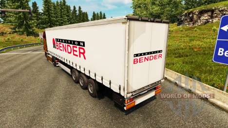 Haut Spedition Bender auf semi für Euro Truck Simulator 2