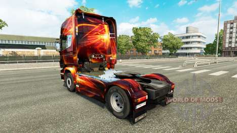 L'incendie Effet de la peau pour Scania camion pour Euro Truck Simulator 2