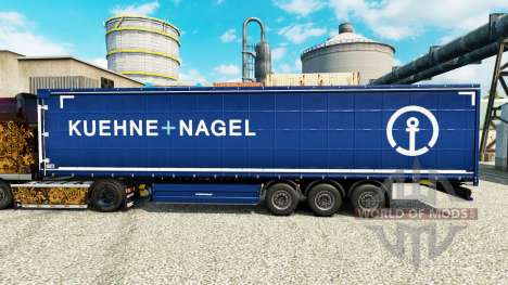 La peau Kuehne Nagel pour les semi-remorques pour Euro Truck Simulator 2
