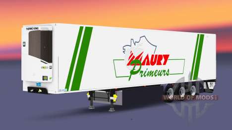 Semi-remorque frigorifique FR Maury Primeurs pour Euro Truck Simulator 2