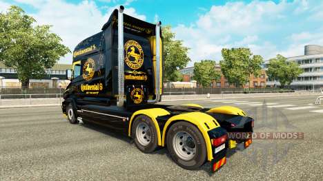 La peau Continental pour camion Scania T pour Euro Truck Simulator 2